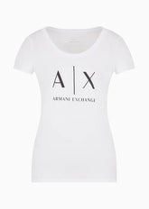 T-Shirt Women White Armani Exchange Camiseta